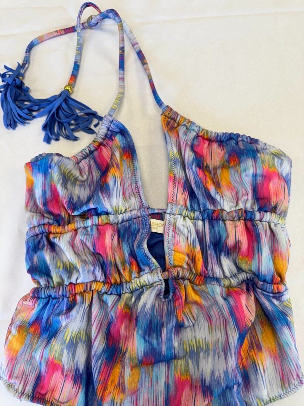 Ramy Brook Ikat Colorful One Piece Swimsuit Size Small S - Picture 5 of 12